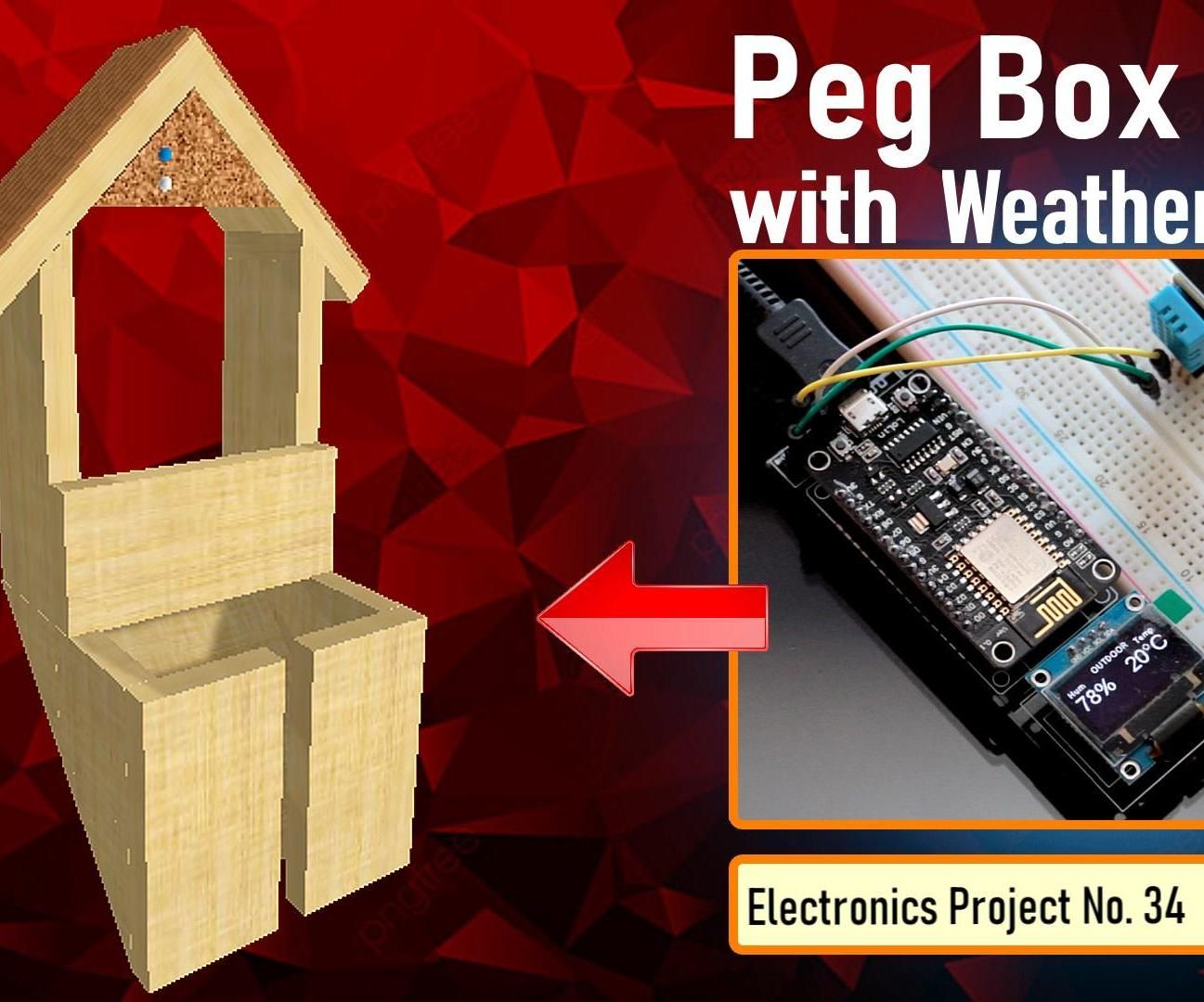 Peg Box With Temperature and Humidity Monitor