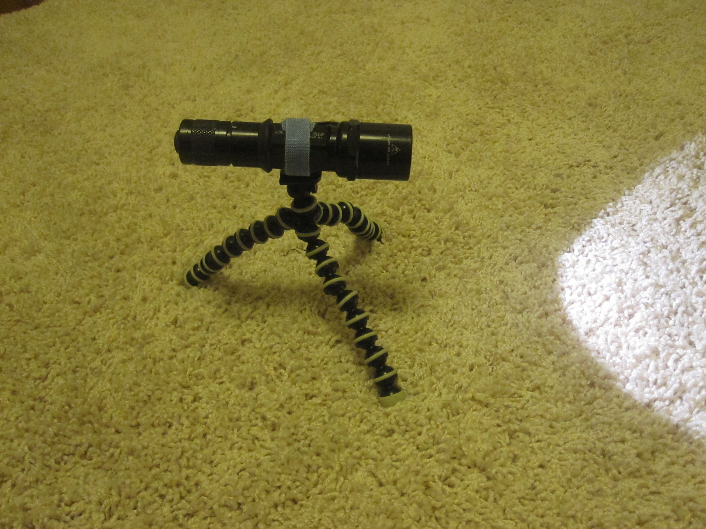 Tripod Flashlight Mount 4 Steps Instructables