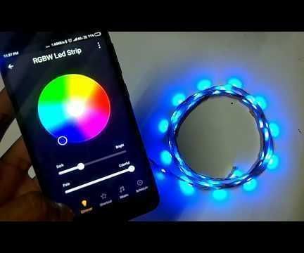 Wireless RGB Led Strip Using Bluetooth and Wifi ESP8266