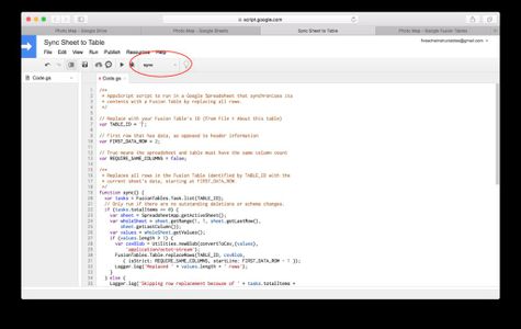 Automatically Synchronizing Fusion Tables With Google Sheets (Part 3)