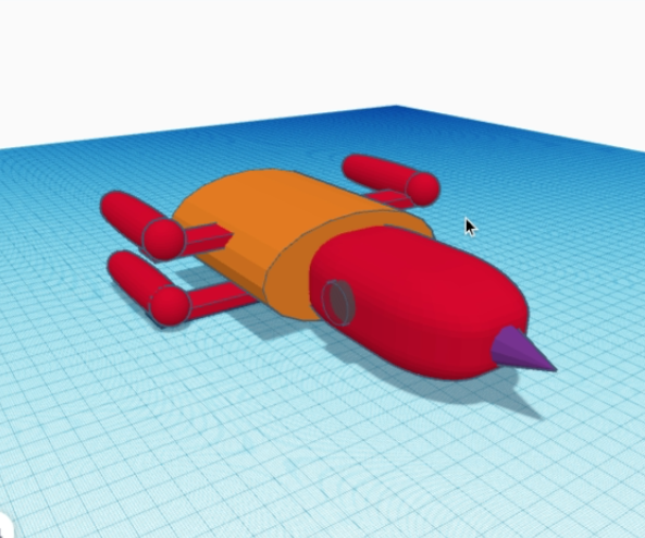 Space Ship (TinkerCAD)