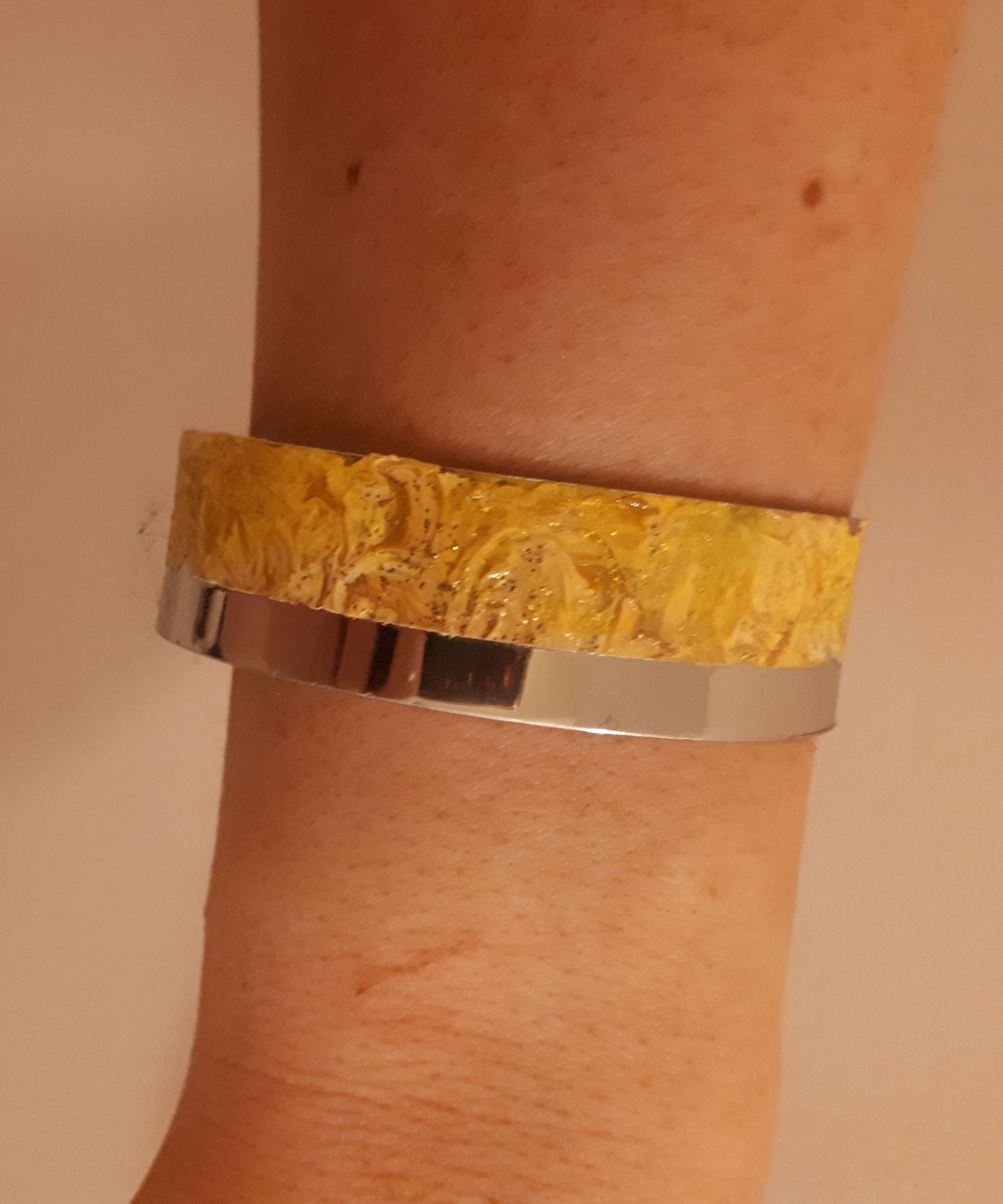 Yellow Cuff Bracelet