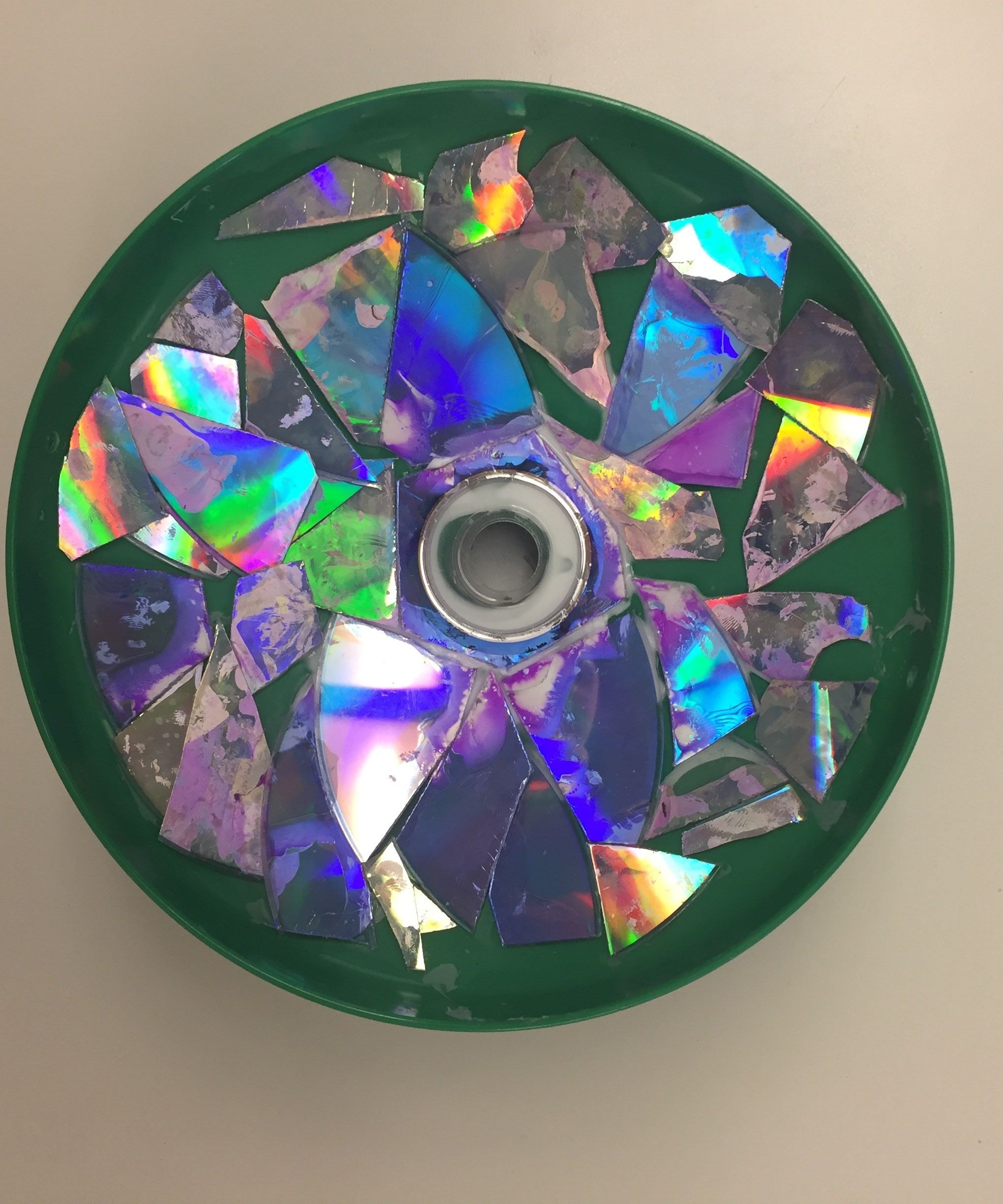 CD Mosaic 8 Steps Instructables