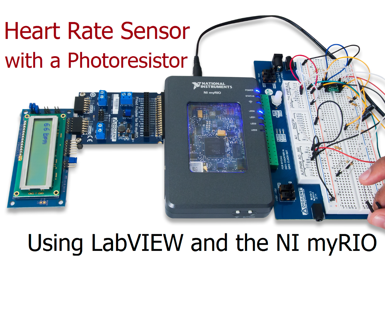 Heart Rate Monitor Using a Photoresistor 4 Steps Instructables
