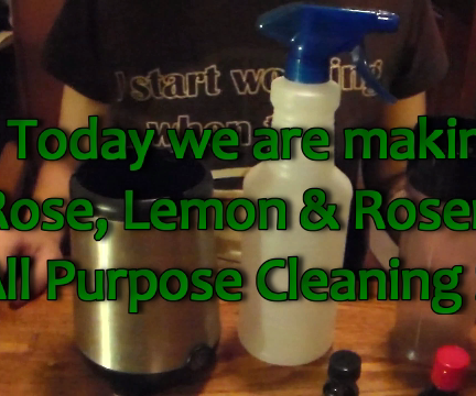 How to Make a Rose Lemon Rosemary All Purpose Herbal Cleaner