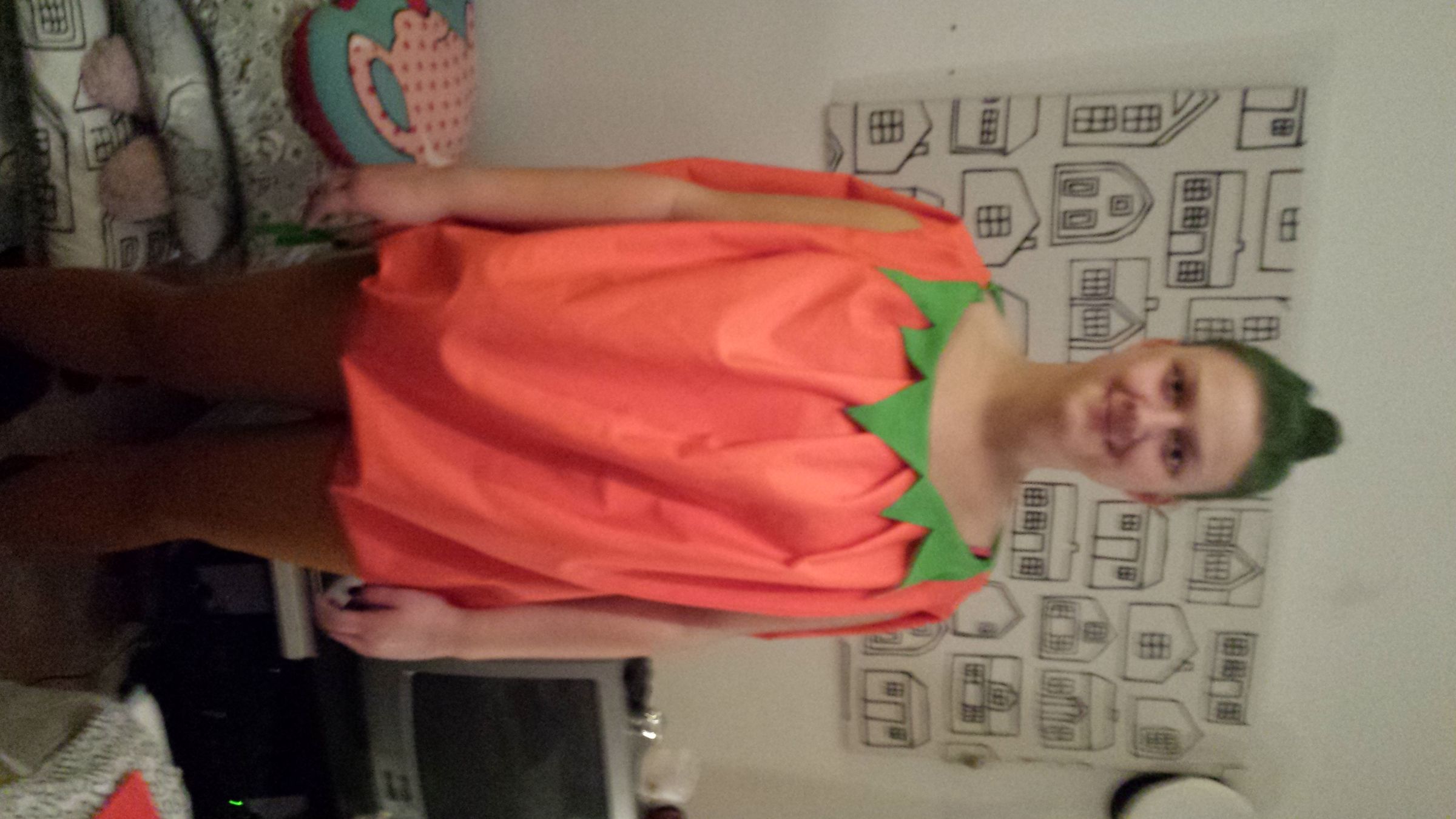 Easy Pumpkin Costume for Adults