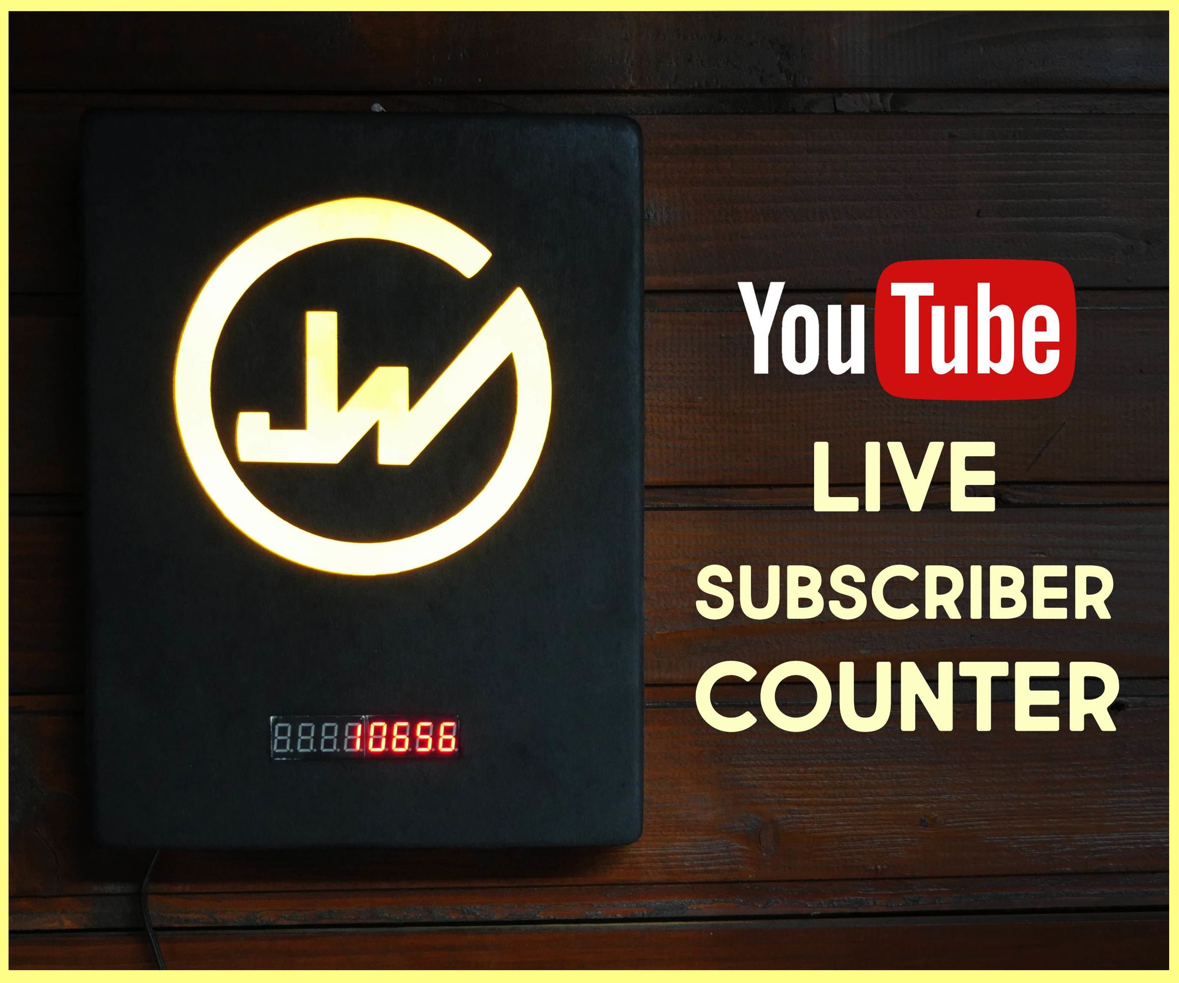 Make a Live Youtube Subscribe Counter