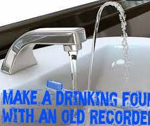 Sink drinking fountain hack