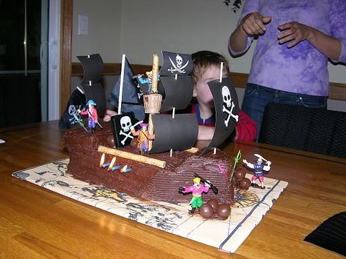 Pirate Ship Cake