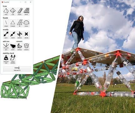 Connect PET Bottles, Make TrussFab Structures