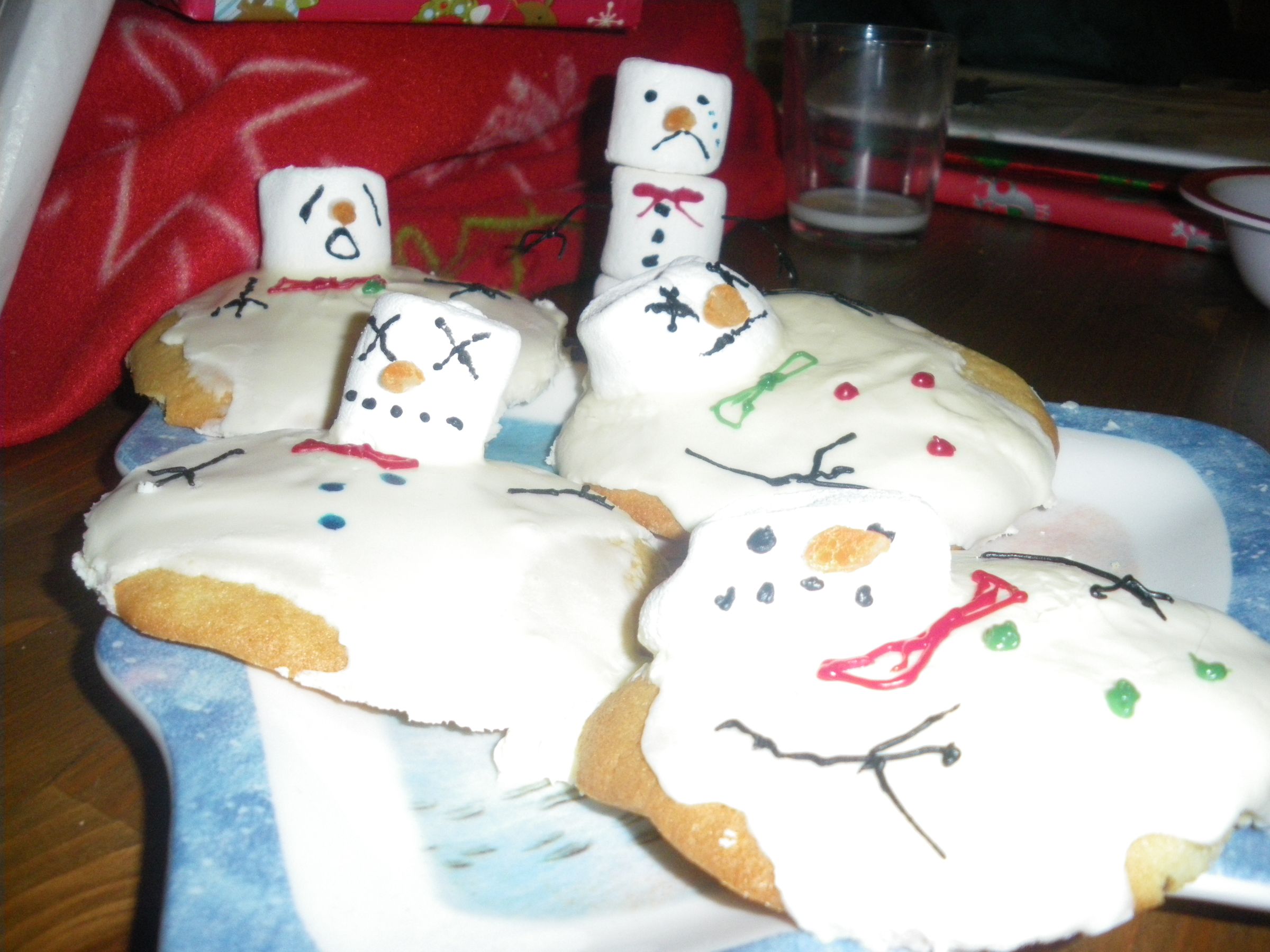 Melted Snowmen Cookies