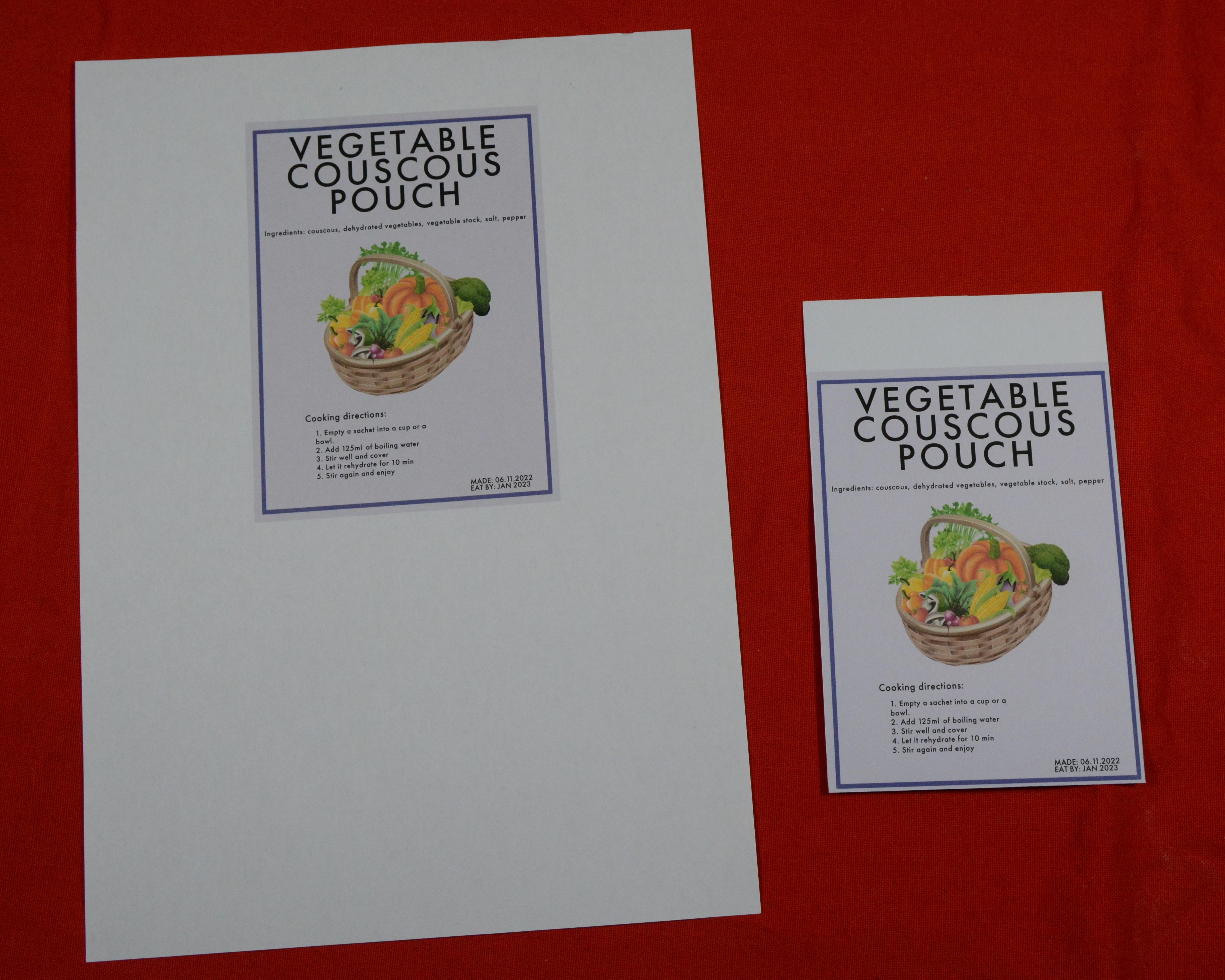 DIY Couscous Pouches Instant Food, Just Add Water 7 Steps (with