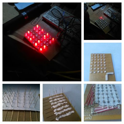 DIY 5x7 LED Matrix Board