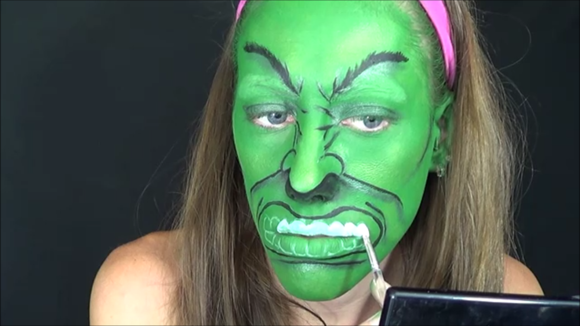 Easy Hulk Face Paint