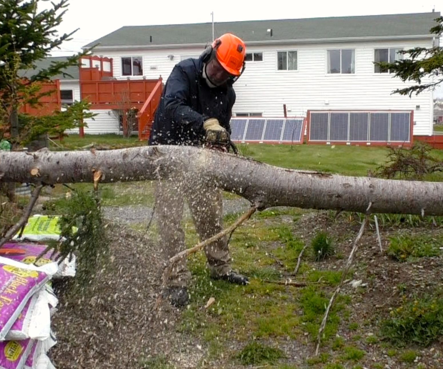 Fixing Chainsaw Bar Oil Problem With Air Compressor