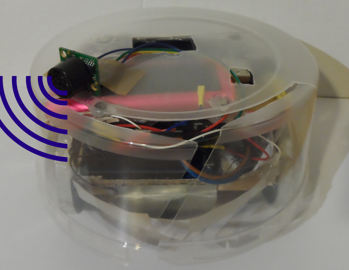 Add an Ultrasonic Sonar to the Robot Vacuum Cleaner