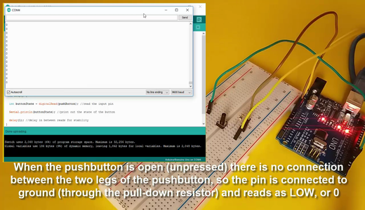 Arduino - DigitalRead Serial Monitor With Button : 5 Steps (with ...