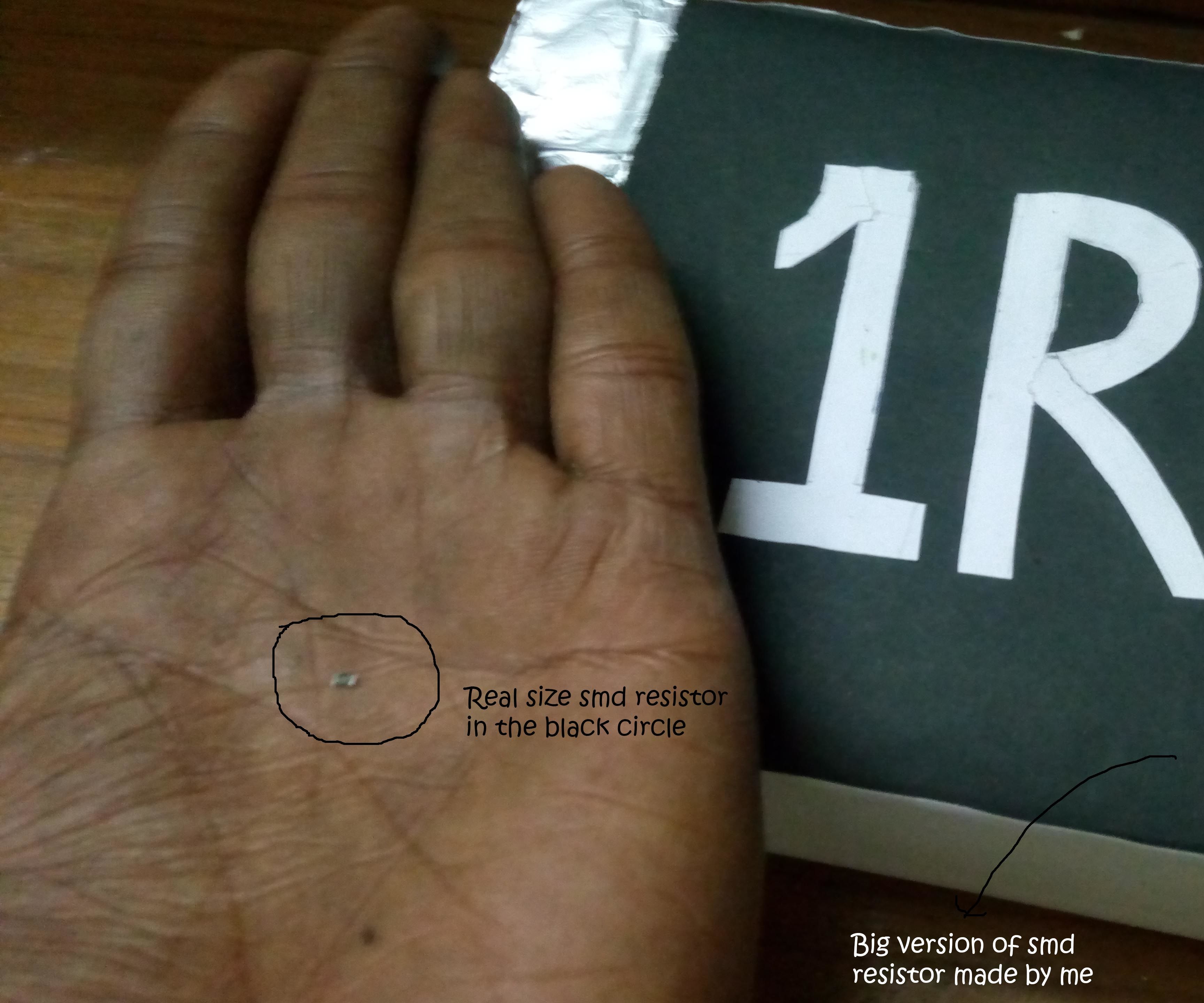 Big Version of 1 Ohm Smd Resistor That Provides 1 Ohm Resistance Without Using Any Electronic Components.