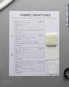DIY Fabric Swatch Book (+ FREE Template to Print)