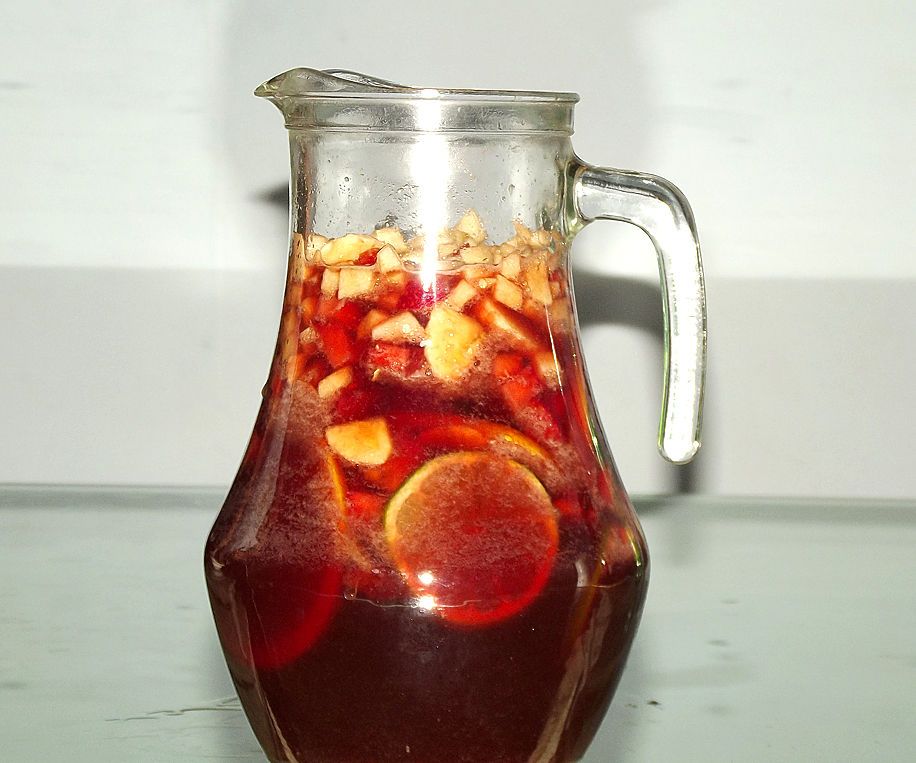 Refreshing "Sangria" - Wine and Fruits Refreshing Drink