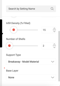 Confirming MakerBot Settings