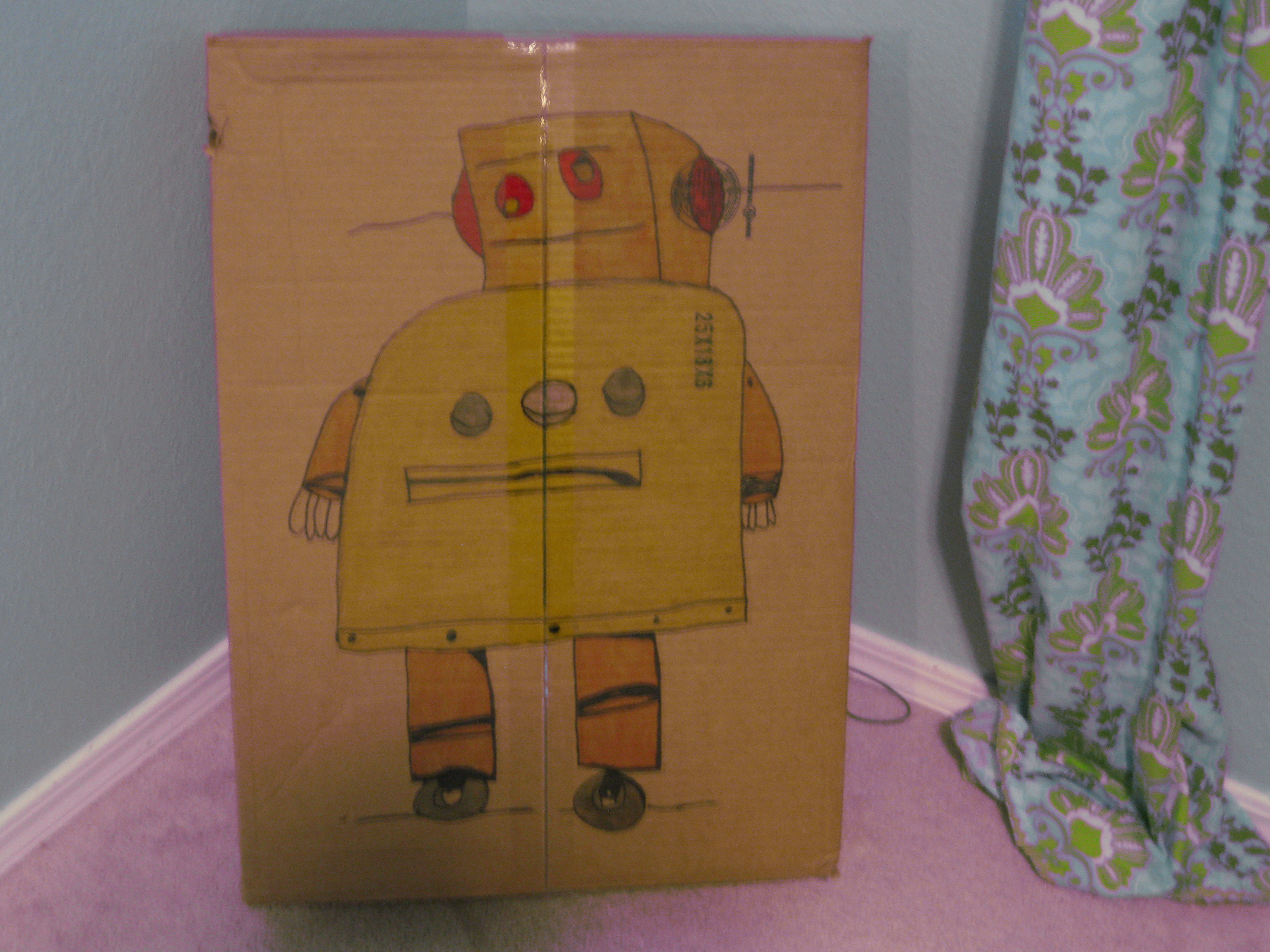How to Make a Cardboard Instructables Robot Display Board