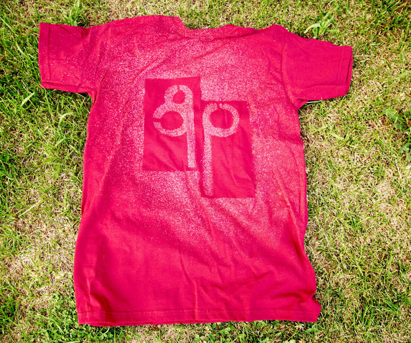 T-Shirt Logo Using Bleach