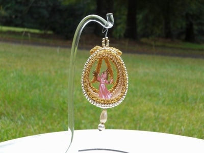 Pink Angel Egg - Faberge WannaBe