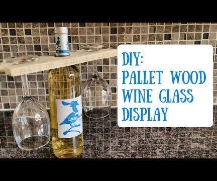 Pallet Wood Wine Glass Holder