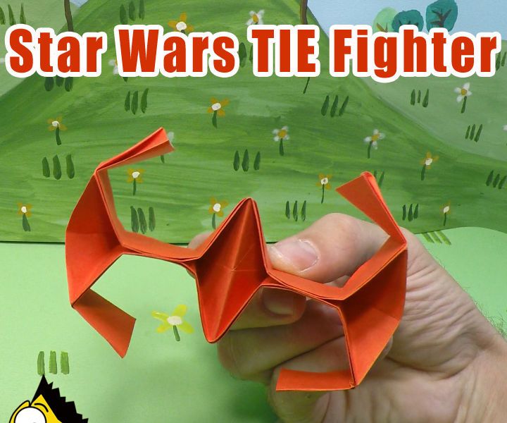 How to Fold an Origami Star Wars TIE Fighter - Origami BEST #origami