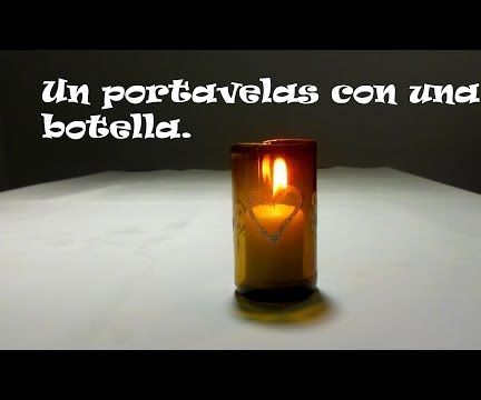 Hacer Un Portavelas Con Una Botella