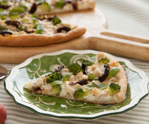 Savory Chicken Vegetable Pizza