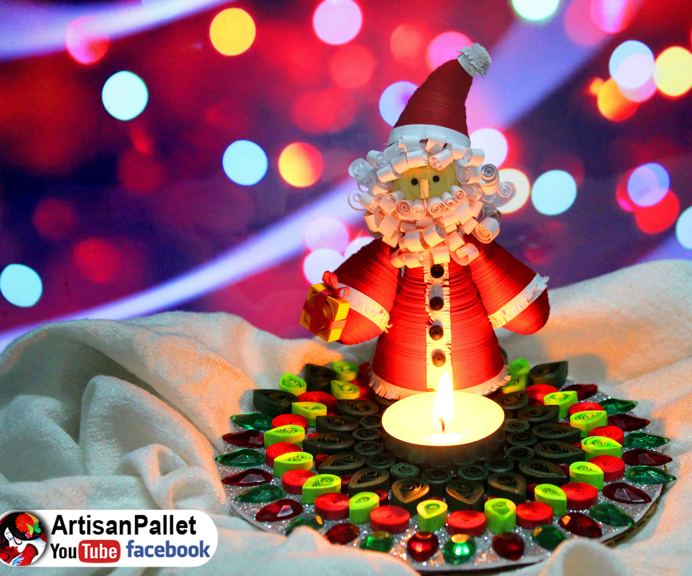 DIY Christmas Candle Holder