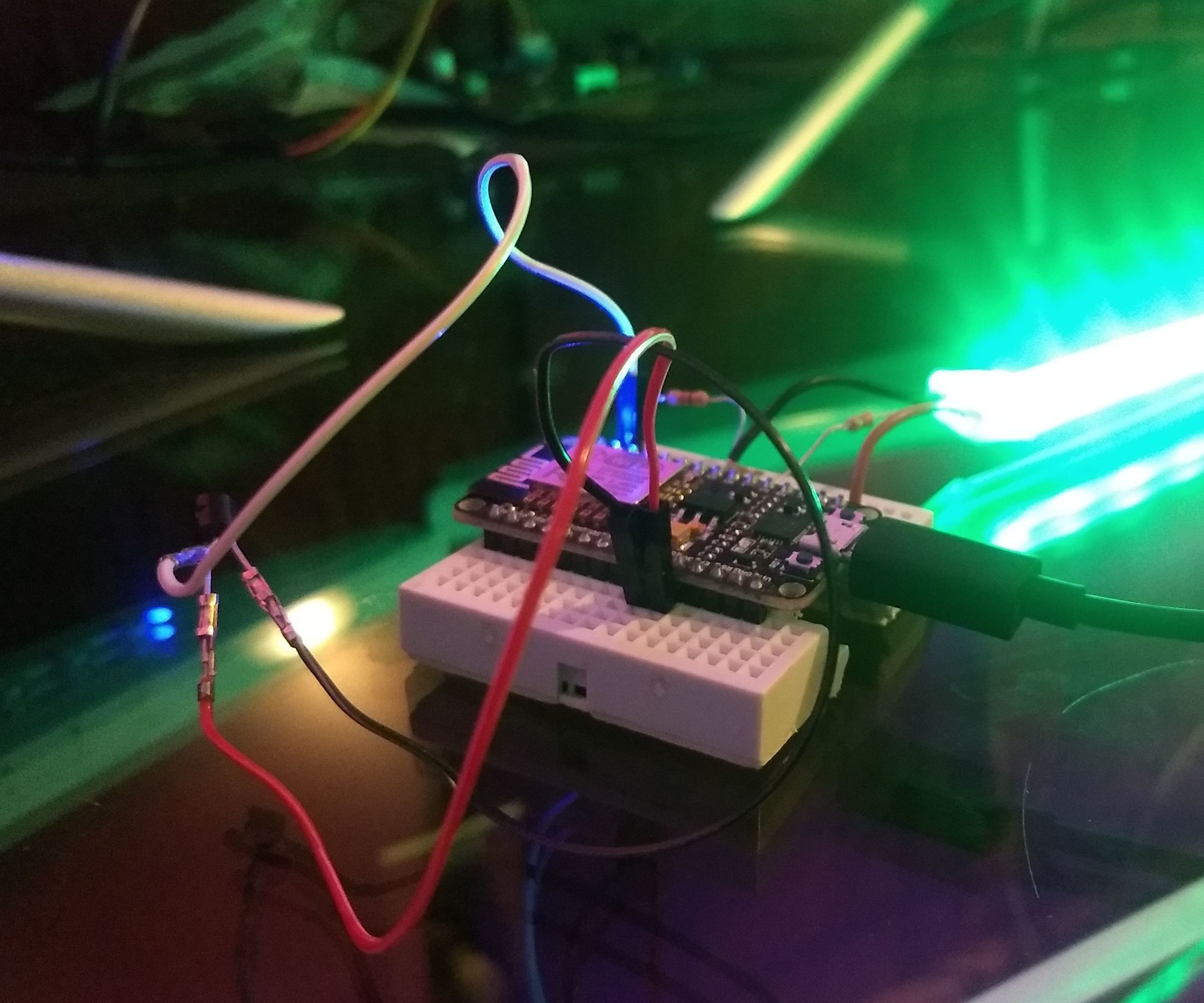 WiFi LED Strip + Temperature Sensor With ESP8266
