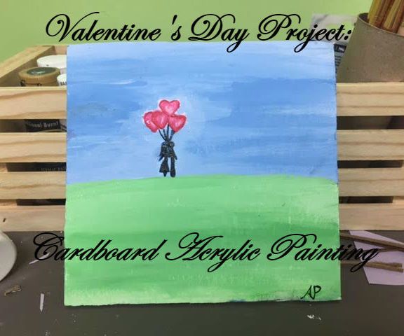 Cardboard Acrylic Painting