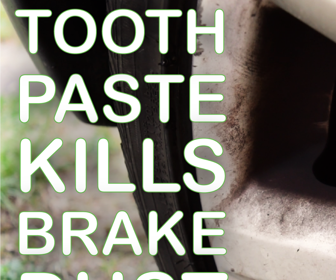 How to Remove Brake Dust With Toothpaste