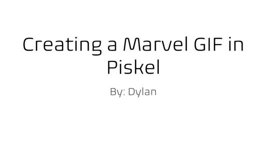 Creating GIFs in Piskel