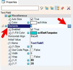 In Visuino Set Components