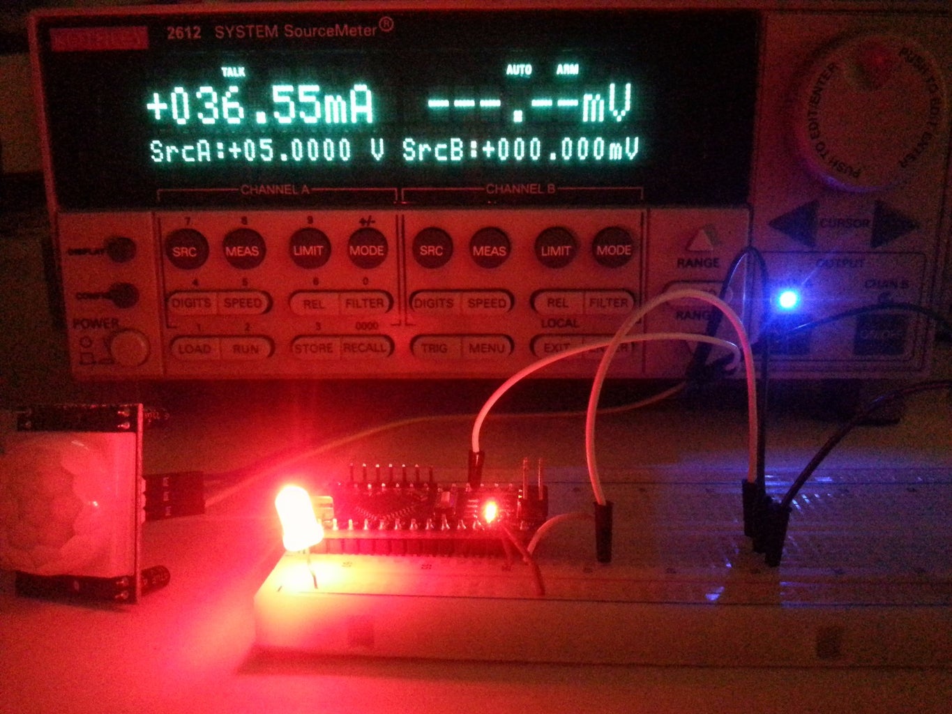 Arduino Nano and PIR Sensor With Pin State Change Polling Mode (Higher Power Consumption)