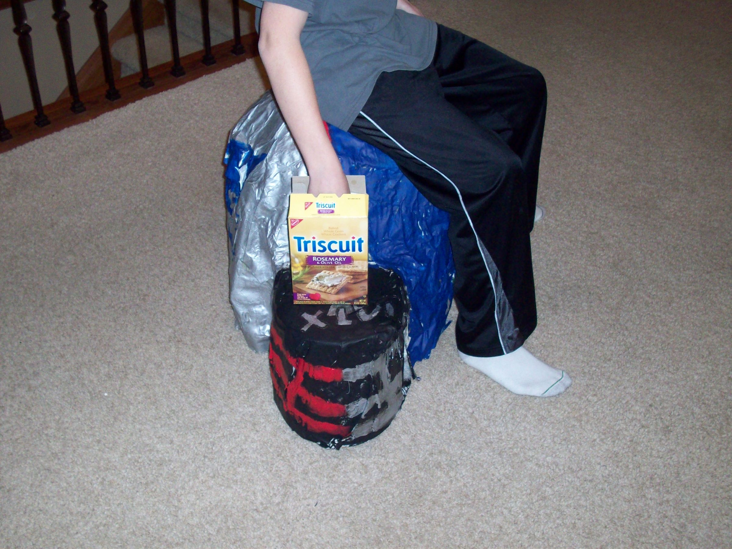 Giant Cardboard Helmet Chair