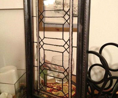 DIY Faux Leaded Stained Glass Wall Hanging