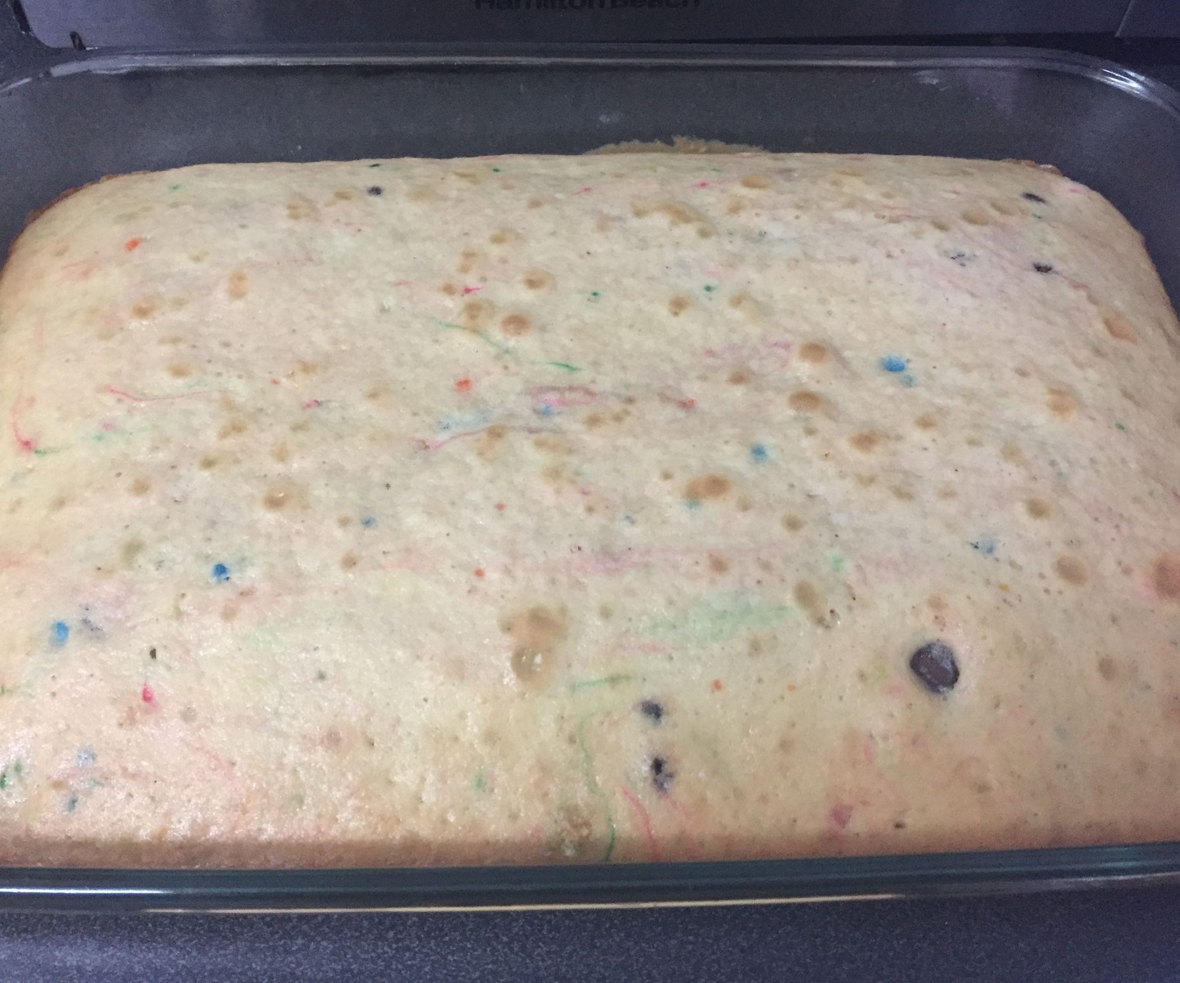 Chocolate Chip Funfetti Cake #HMS2018