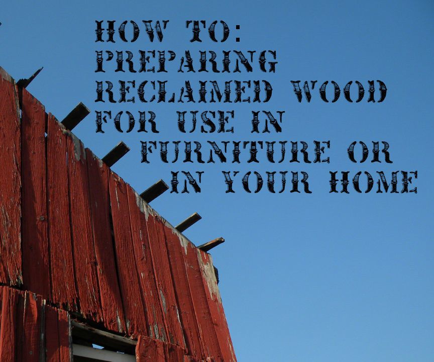 Reclaimed Wood Prep