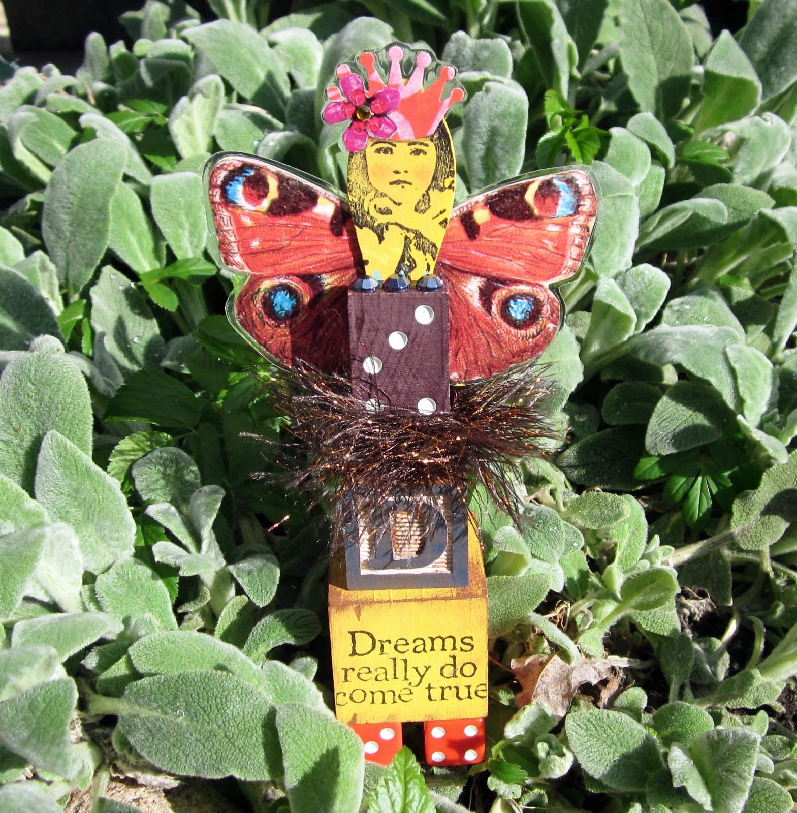 Art Assemblage - Domino Dreamer Art Doll