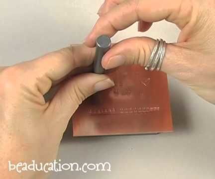 How to Make Stamped Metal Jewelry - Step by Step Jewelry Making Video Tutorial