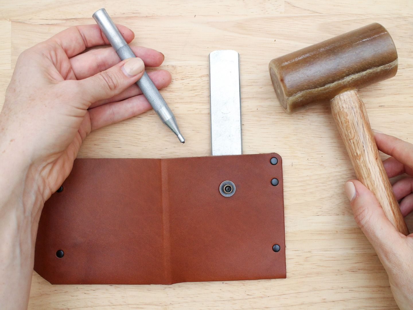 Leather Hardware Snaps 5 Steps Instructables