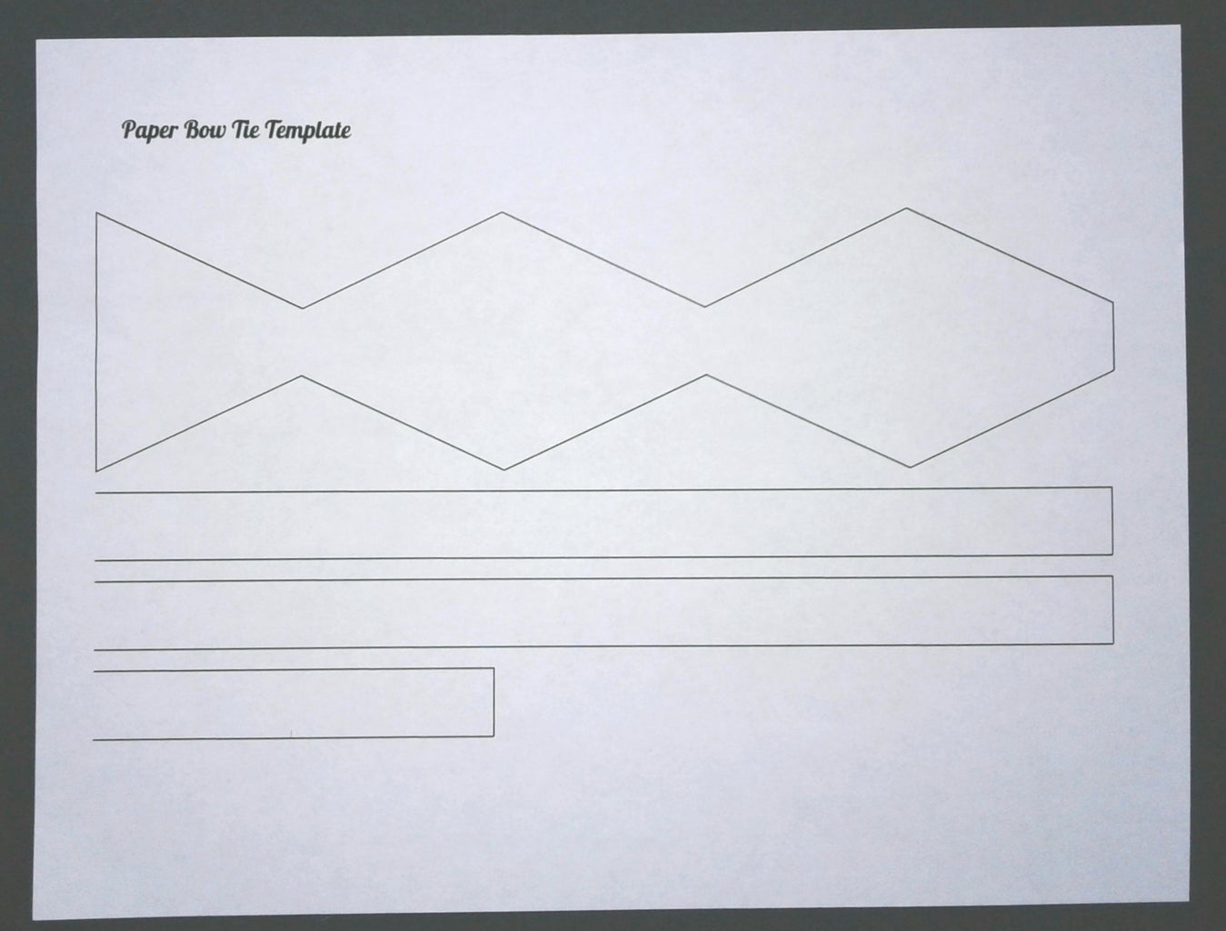 Paper Bow Tie : 6 Steps (with Pictures) - Instructables paper-bow-tie-6-steps-with-pictures-instructables