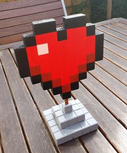 MineCraft Heart (wood)