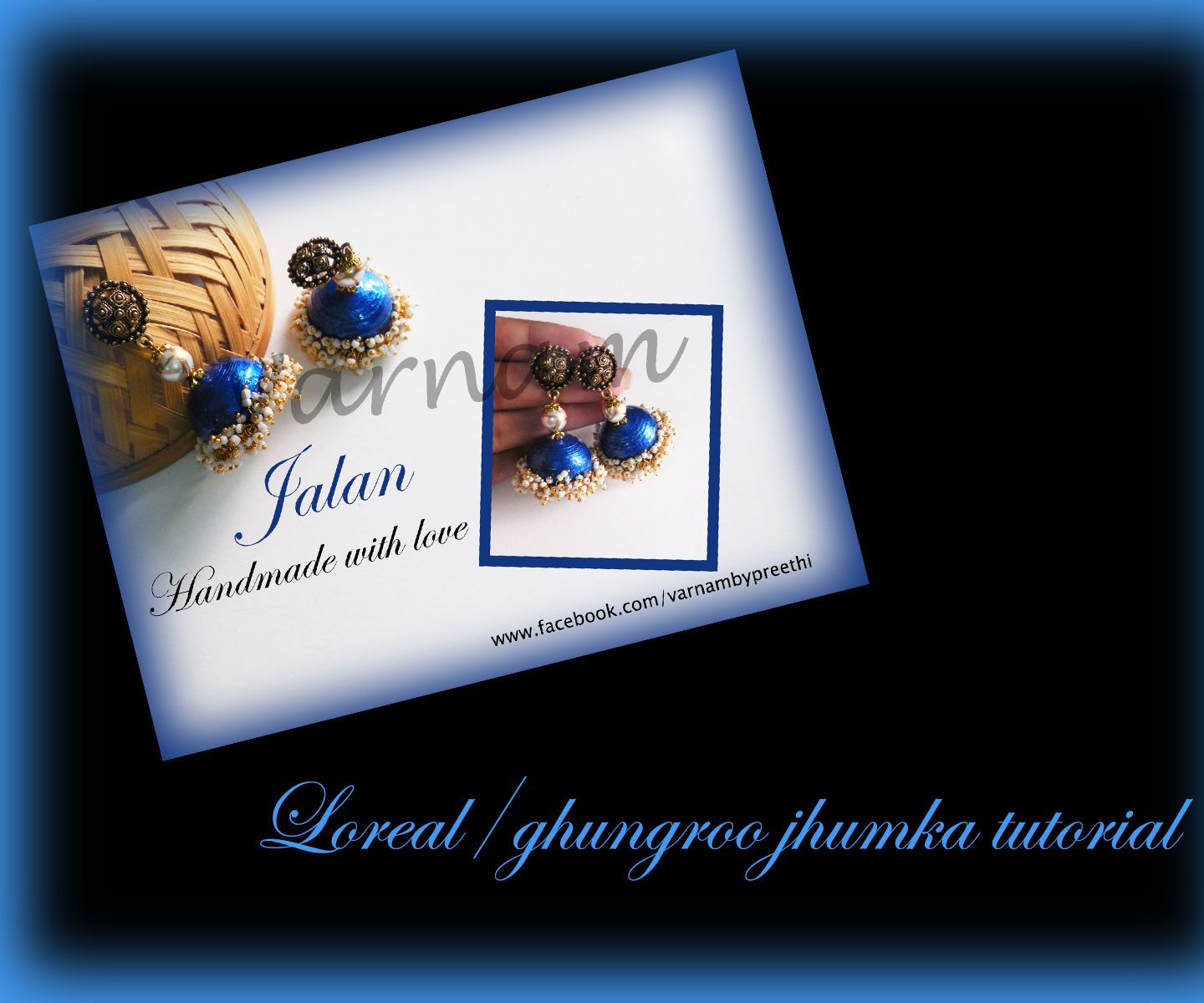 Quilled Loreal (ghungroo) Jhumka