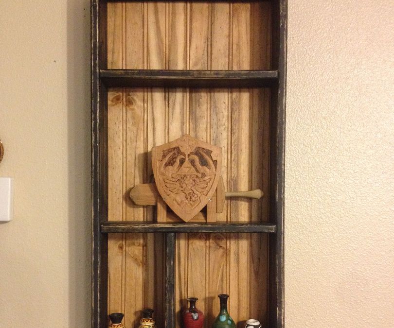 Vintage Style Distressed Display Shelf (easy Mode)